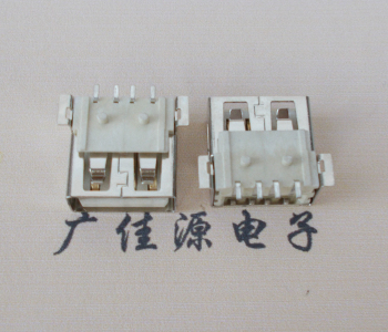 塘厦镇USB AF方形脚 贴片母座 1.0/1.2柱子直边接口