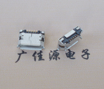 塘厦镇Micro USB 5pin接口 固定脚距6.4插板有柱卷边