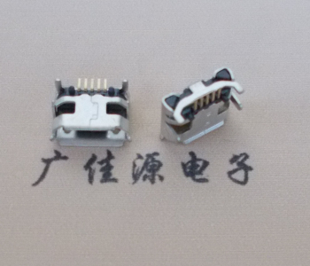 塘厦镇Micro USB母座牛角间距7.2x6.6mm加长端子定位柱