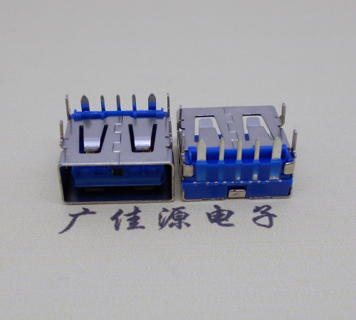 塘厦镇 USB5安大电流母座 OPPO蓝色胶芯,快速充电接口