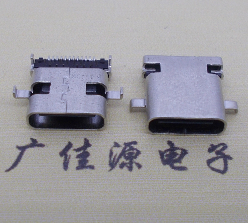 塘厦镇卧式type-c24p母座沉板1.1mm前插后贴连接器