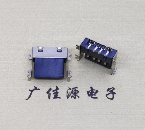 塘厦镇薄胶芯母座 USB2.0卧式贴板A母10.0短体尺寸